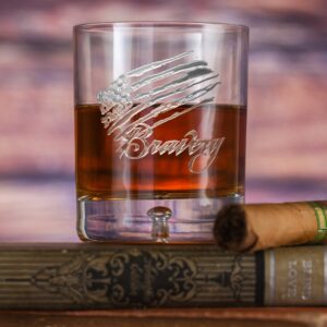 Hausfasler Bravery Flag Stars & Stripes Crystal DOF Rocks Glass