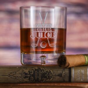 Hausfasler Birdie Juice Crystal Rocks Glass – Perfect Gift for Golf Lovers